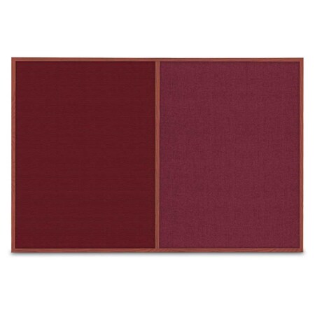 United Visual Products Slim Style Indoor Enclosed Corkboard, 42 UVRDS42SBH-BRONZE-PEARL